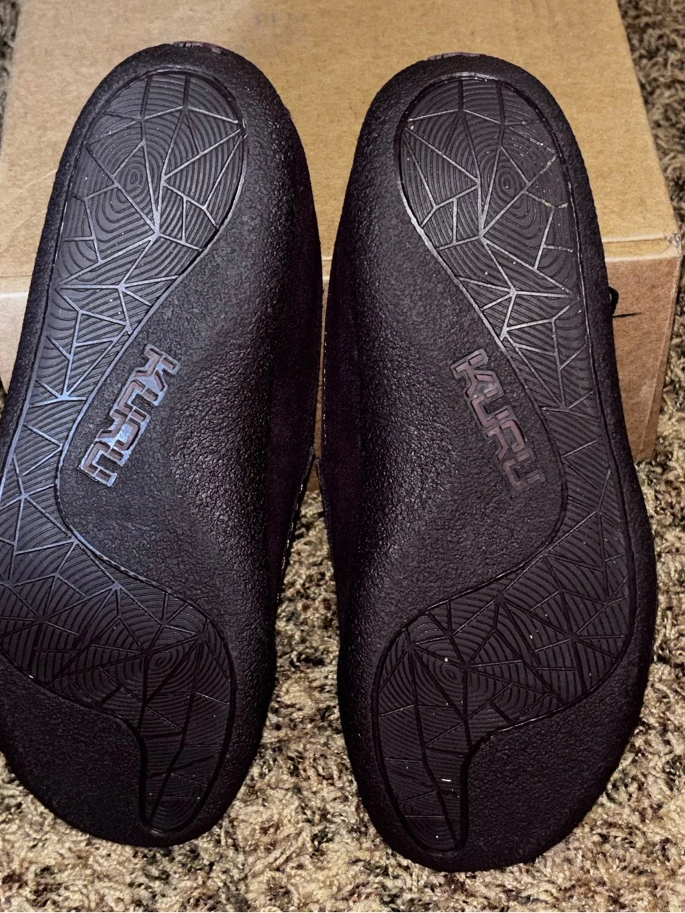KURU Loft Mens Moccasin Slippers Sz 7.5 M Java Brown Suede Slip On Round Toe